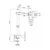 Arm Monitor, Single Monitor Mount for 1332" Screens up to 17.6 lbs, Adjustable Monitor Mount Arm Full Motion with C-Clamp & Grommet Base, Max VESA 100x100mm Monitor Arm Stand Adjustable view 2