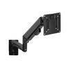 Arm Monitor, Aluminum Single Monitor Wall Mount, Full Motion Pneumatic Spring Monitor Mount Arm for Screens up to 32 inches and 19.8 lbs, Max VESA 100x100 Monitor Arm Stand Adjustable view 1