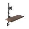 Arm Monitor, Single Monitor Desk Mount with Keyboard Tray, Height adjustable Monitor Mount arm with C-Clamp Base for most 17"-40" Screens, Holds up to 29.7 lbs Monitor Arm Stand Adjustable(17"-27") view 1
