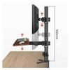 Arm Monitor, Single Monitor Desk Mount with Keyboard Tray, Height adjustable Monitor Mount arm with C-Clamp Base for most 17"-40" Screens, Holds up to 29.7 lbs Monitor Arm Stand Adjustable(17"-27") view 3