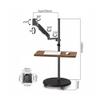 Arm Monitor, Floor Standing Single Monitor Mount, Movable Monitor Stand with Keyboard Tray and Wheels, 14"-43" Adjustable Gas Spring Monitor Arm holds up to 33.0lbs Monitor Arm Stand Adjustable(17"-43 view 2