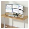 Arm Monitor, 6 Monitor Mount Desk Stand, Height Adjustable Steel Monitor Stand with Full Articulation Mount Arm for Most 17-32" Monitors, Holds up to 19.8lbs per Arm Monitor Arm Stand Adjustable view 3