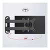 Arm Monitor, Single Monitor Wall Mount for Most 10-27" Monitors Within 33.0 lbs, Full Motion Adjustable Wall Mount Articulating Arms Swivel Tilt Extension Rotation Monitor Arm Stand Adjustable view 3