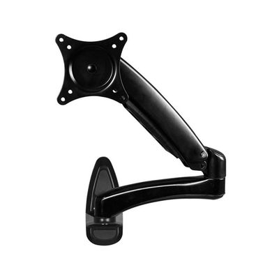 Arm Monitor, Monitor Wall Mount for 15-32 inch Screens, Gas Spring Single Wall Mount Monitor Arm Holds up to 17.6lbs, VESA 75x75/100x100 mm Monitor Arm Stand Adjustable(Black)