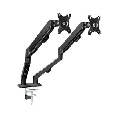 Arm Monitor, Dual Monitor Mount for Most 17-30" Screens, Each Arm Holds Max 19.8lbs, Dual Monitor Desk Mount Arm with Height-Adjustable/Tilt/Swivel/Rotate Monitor Arm Stand Adjustable(Black)
