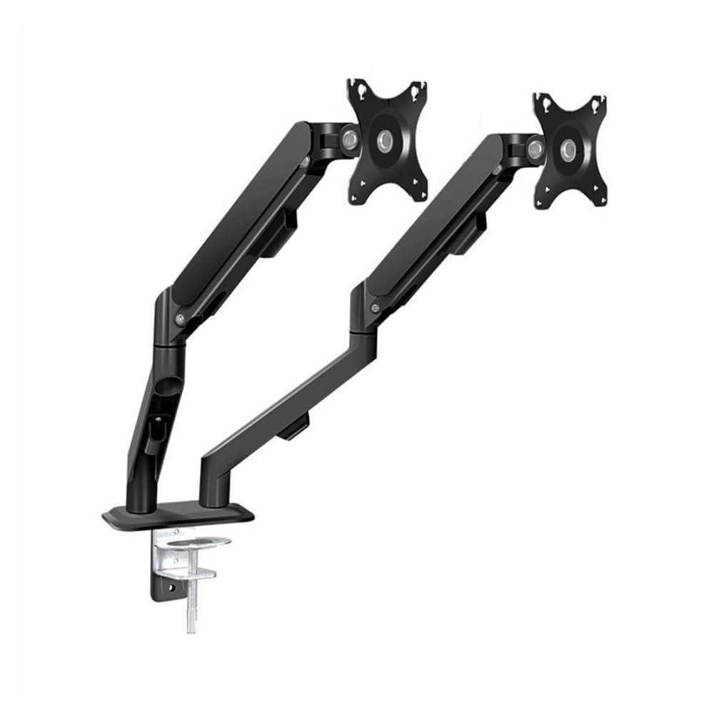Arm Monitor, Dual Monitor Mount for Most 17-30" Screens, Each Arm Holds Max 19.8lbs, Dual Monitor Desk Mount Arm with Height-Adjustable/Tilt/Swivel/Rotate Monitor Arm Stand Adjustable(Black)
