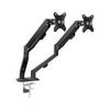 Arm Monitor, Dual Monitor Mount for Most 17-30" Screens, Each Arm Holds Max 19.8lbs, Dual Monitor Desk Mount Arm with Height-Adjustable/Tilt/Swivel/Rotate Monitor Arm Stand Adjustable(Black) view 1
