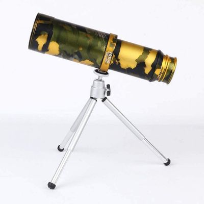 10X50 Big Eyepiece Monocular s, All Metal Stretch Optical Pirate Mirror, Waterproof Small Lightweight s, for Outdoor and Nautical,Schwarz