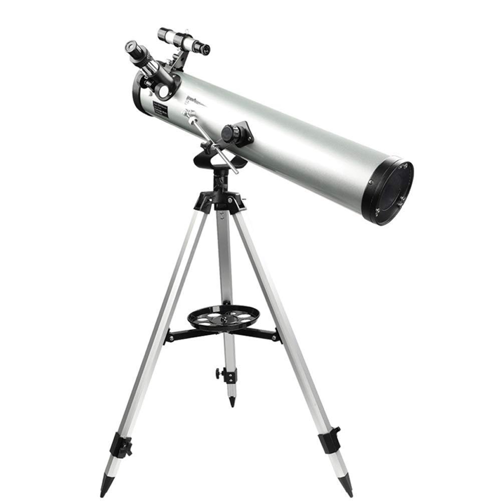 , 114mm Aperture Astronomical Refractor with Adjustable Height Tripod Reflector for Kids Adults Beginners Great Astronomy Gift to Explore Moon and Planets