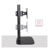 Arm Monitor, Single Monitor Stand Fits Most 14"-32" Screens, Free Standing Steel Monitor Mount Adjustable Monitor Desk Stand Hold up to 18.7lbs, VESA Mount 75/100mm Monitor Arm Stand Adjustable(White) view 3