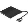 Acgryptical External DVD Optical Drive USB3.0 Writer USB-C External CD/DVD cd-r/cd-ROM Optical Drive for Laptop/Desktop/MacBook MAC/Windows 10/8/7 & MAC OS view 1