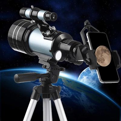 Adult Kids s for Astronomy,70mm Refractor with Tripod & Finder Scope,Low Light NightHD,with Smartphone Adapter and Moon Filter