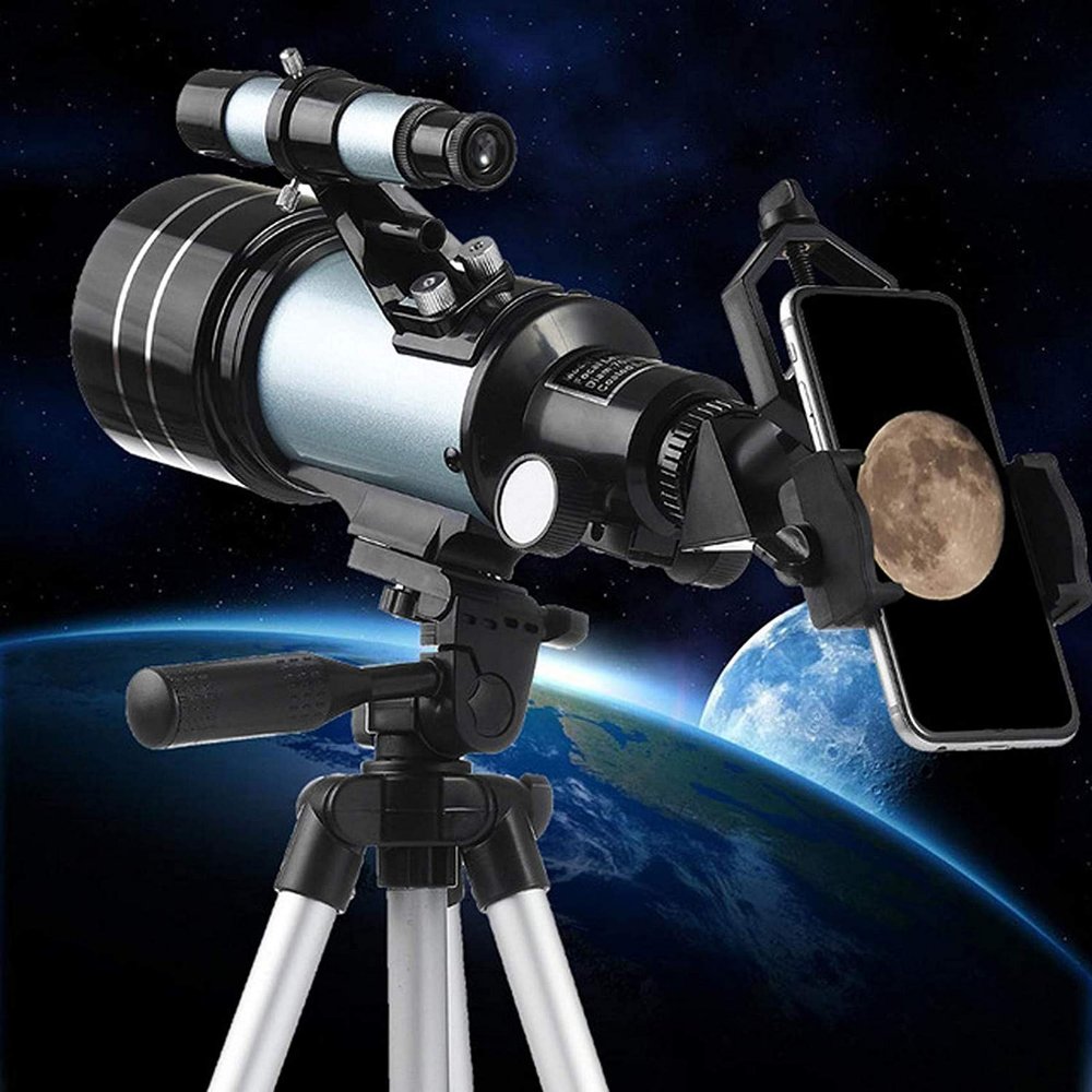 Adult Kids s for Astronomy,70mm Refractor with Tripod & Finder Scope,Low Light NightHD,with Smartphone Adapter and Moon Filter