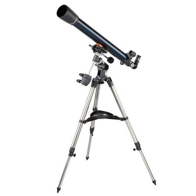 Practical Refracting Adjustable Portables for Astronomy, Focal Length 900Mm, Full Coating with Equatorial Mount;Tripod,