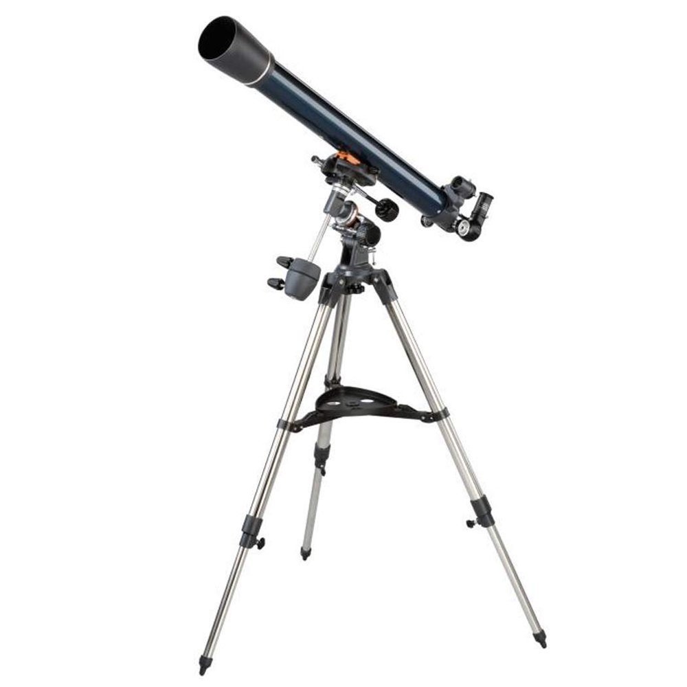 Practical Refracting Adjustable Portables for Astronomy, Focal Length 900Mm, Full Coating with Equatorial Mount;Tripod,
