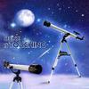 60mm Kid Beginner Astronomical Refractor Refractive Spotting Scope Tripod Observation AstronomyCamp view 2