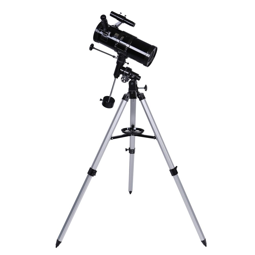 110mm Large Reflector for Beginners Adults, 500X Monoscope Space Astronomical Reflector s with Height Adjustable Aluminum Tripod,Black