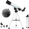 Children Astronomical,360X50mm Tube Optical Refractor s for s Beginner Outdoor Monocular Spotting Scope + Aluminum Tripod + Moon Fi view 1