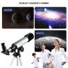 Children Astronomical,360X50mm Tube Optical Refractor s for s Beginner Outdoor Monocular Spotting Scope + Aluminum Tripod + Moon Fi view 2