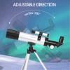 Children Astronomical,360X50mm Tube Optical Refractor s for s Beginner Outdoor Monocular Spotting Scope + Aluminum Tripod + Moon Fi view 4