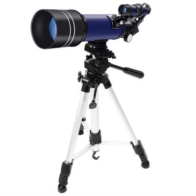Astronomical,for Kids Beginners,Adults 70mm Astronomical Refractor s Monocular,with Height Adjustable Tripod,Phone Mount,White