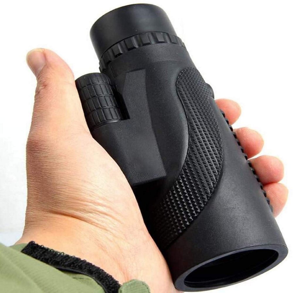 12X50 Monocular Waterproof, High Transmittance Wide-Angle Non-Slip Design, Large Eyepiece Observation Comfort