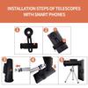 40x60 High Definition Monocular,10x Magnification Zoom Lens High Definition,with and Clear FMC BAK9 Prism,with Smartphone Holder & Tripod view 4