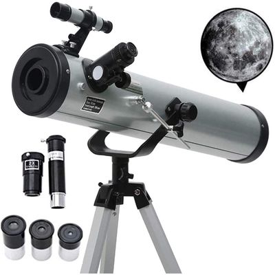 ,76Mm Aperture Mount Astronomical Refracting Adjustable Portable Travel s with Phone Adapter Ideal for Beginners