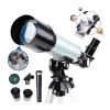 , 50Mm Astronomy for Beginners Adults and Kids Refractor 360Mm Focal Length Compact Smartphone Adapter and Portable Watching The Moon view 1