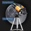 - Refractor - Fully Coated Glass Optics - Adjustable Height Tripod  Bonus Astronomy Software Package Adapter to Observe Moon and Planet view 3
