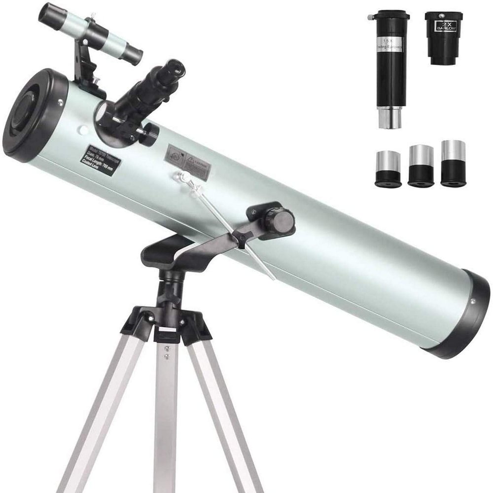 76Mm Aperture 700MM, Reflector for Beginners with 3 Eyepieces H20mm H12.5Mm H4mm, Great for Children to Explore Space Moon Star