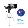for Kids Adults Beginners, 70mm Aperture BAK4 Prism FMC Lens Astronomical Refractor 400mm for Astronomy with Smartphone Mount and Tripod to Explore Moon Planets view 2