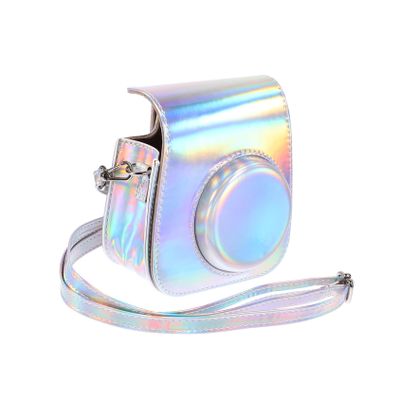 ARTIBETTER Instant Camera Storage Case for Mini and Stylish Pu Photography Bag Scratch Design Shoulder Strap for Travel and Everyday Use