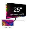 LYLSMGS 25 inch (16:9 Aspect Ratio), Acrylic Desk Privacy Panel, 19-34 inch Hanging Removable Privacy Screen Cover, Anti Blue Light Glare Shield for Cubicle Privacy Screen for Open Office view 1