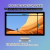 LYLSMGS 25 inch (16:9 Aspect Ratio), Acrylic Desk Privacy Panel, 19-34 inch Hanging Removable Privacy Screen Cover, Anti Blue Light Glare Shield for Cubicle Privacy Screen for Open Office view 2