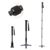 C 333M 1 Carbon Fiber Monopod, DSLR Camera Telescopic Mountaineering Cane, Lightweight Portable Tripod with Foam Handle, Quick Locking System, 5 Section Adjustable Height view 4