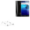 BoxWave Stand and Mount Compatible with Umidigi Crystal - Pocket Aluminum Stand 3-in-1, Portable Multi Angle Viewing Riser - Metallic Silver view 1