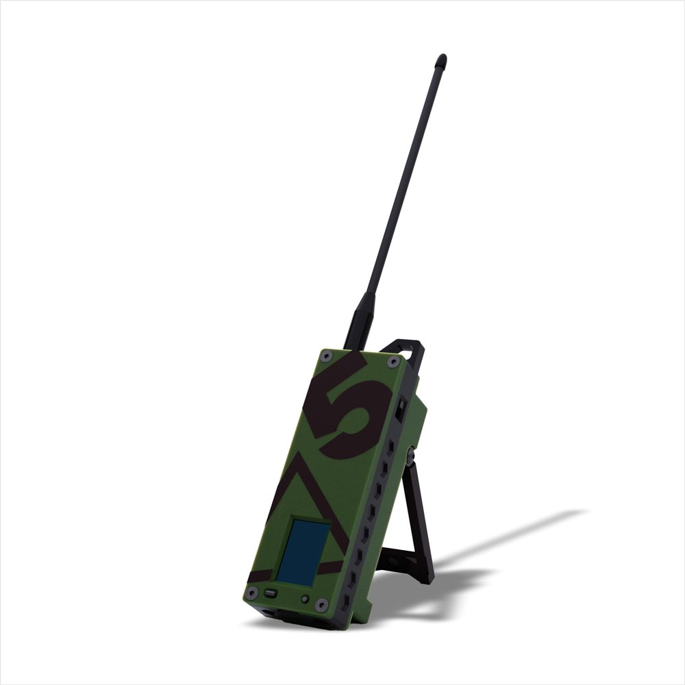 SpecFive Trekker Delta Meshtastic LoRa GPS Communicator Long-Range Off-Grid Radio for Secure Messaging, No Cell Service Needed, Ideal for Emergency, Hiking, Tactical & Survival Use (Tactical Green)