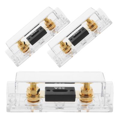 SOLUSTRE 3pcs Audio Fuse Holder Block Automotive Easy Installation for Vehicle Distribution Block