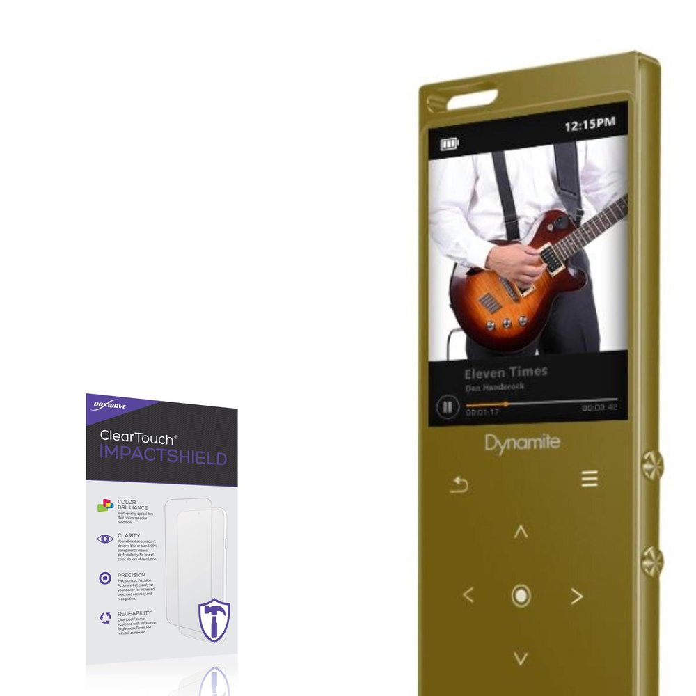 BoxWave Screen Protector Compatible with Samvix Dynamite 8GB Sport - ClearTouch ImpactShield (2-Pack), Impenetrable Screen Protector Flexible Film