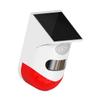 TEHAUX Solar Outdoor Infrared Alarm Sensor for Home Security Weatherproof Motion Detector LED Light for Garden and Driveway Protection view 1