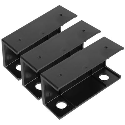 TEHAUX 1set Desk Laptop Holder Bracket Sturdy Storage Mount for Keyboard and Devices Space-Saving Design Easy Installation for Home Office Use Black