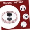 balacoo 1pc Record Label Saver Vinyl Record Clamp Protector Cleaning Supplies Ergonomic Handle Compact Storage view 4