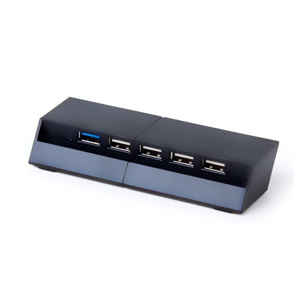 jojofuny Port USB Adapter Hub High Expander for Console Elegant Indicator Simultaneous Charging Capability Compact for Gaming Accessories