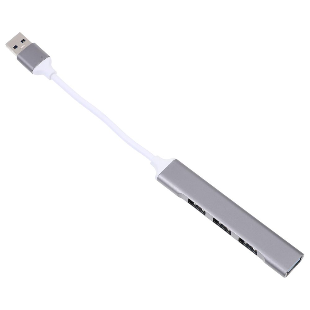 LALAFINA USB Hub Aluminum Alloy Port Data Extension Hub Portable USB Splitter for Laptop Exchange Supports Mouse Keyboard Design