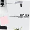 LALAFINA USB Hub Aluminum Alloy Port Data Extension Hub Portable USB Splitter for Laptop Exchange Supports Mouse Keyboard Design view 4