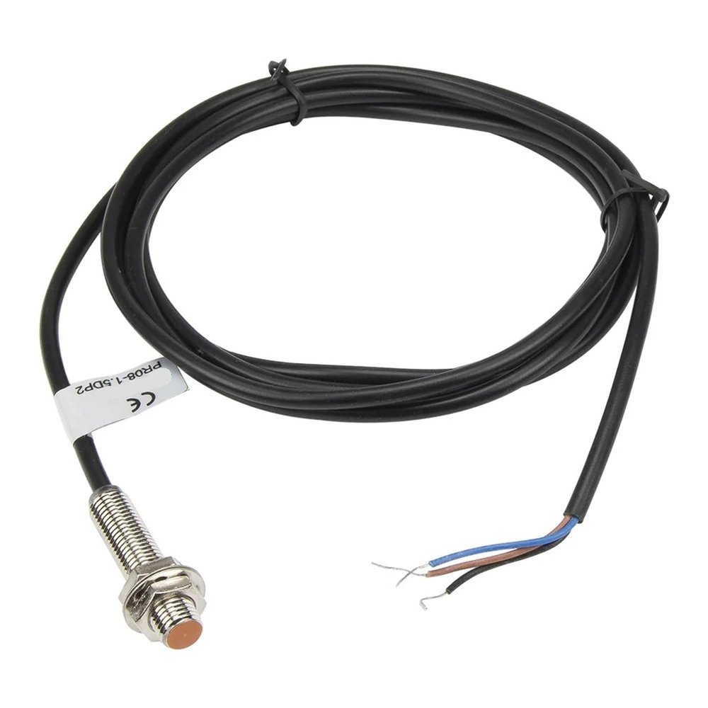 1pc M8 1.5mm Sensing 6-36V NPN PNP NO NC PR08-1.5DN PR08-1.5DN2 PR08-1.5DP PR08-1.5DP2 Full View Proximity Sensor Switch(PR08-1.5DP2 PNP NC)