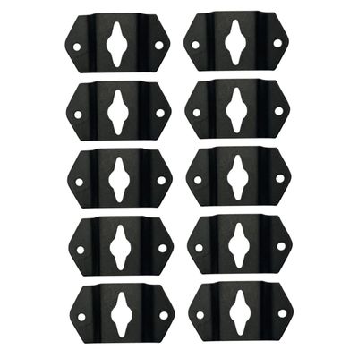 balacoo 10PCS Speaker Hanger Plate for Audio Speakers Wall Mount Hanging Connector for Surround Sound Box Sturdy Iron Hook for Home Theater