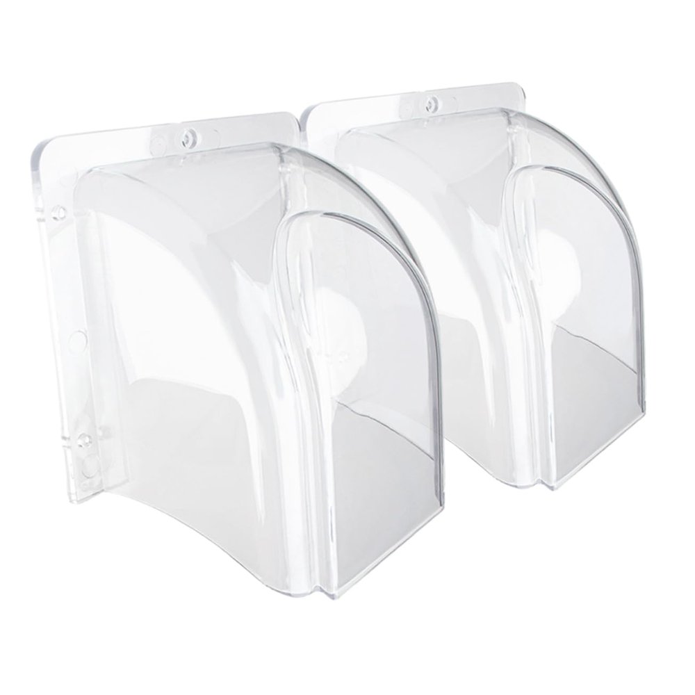 DIYEAH 2pcs Waterproof Access Control Machine Covers Doorbell Switch Rain Protection for Attendance and Fingerprint Machines Outdoor Weatherproof Design