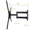Yuarisx Tilt Swivel TV Wall Mount Full Motion Articulating Bracket for Most 26 30 32 35 37 40 42 45 46 47 50", Some up to 52" 55" Plasma LCD LED Flat Panel Screen TV with VESA up to 400x 400mm view 2